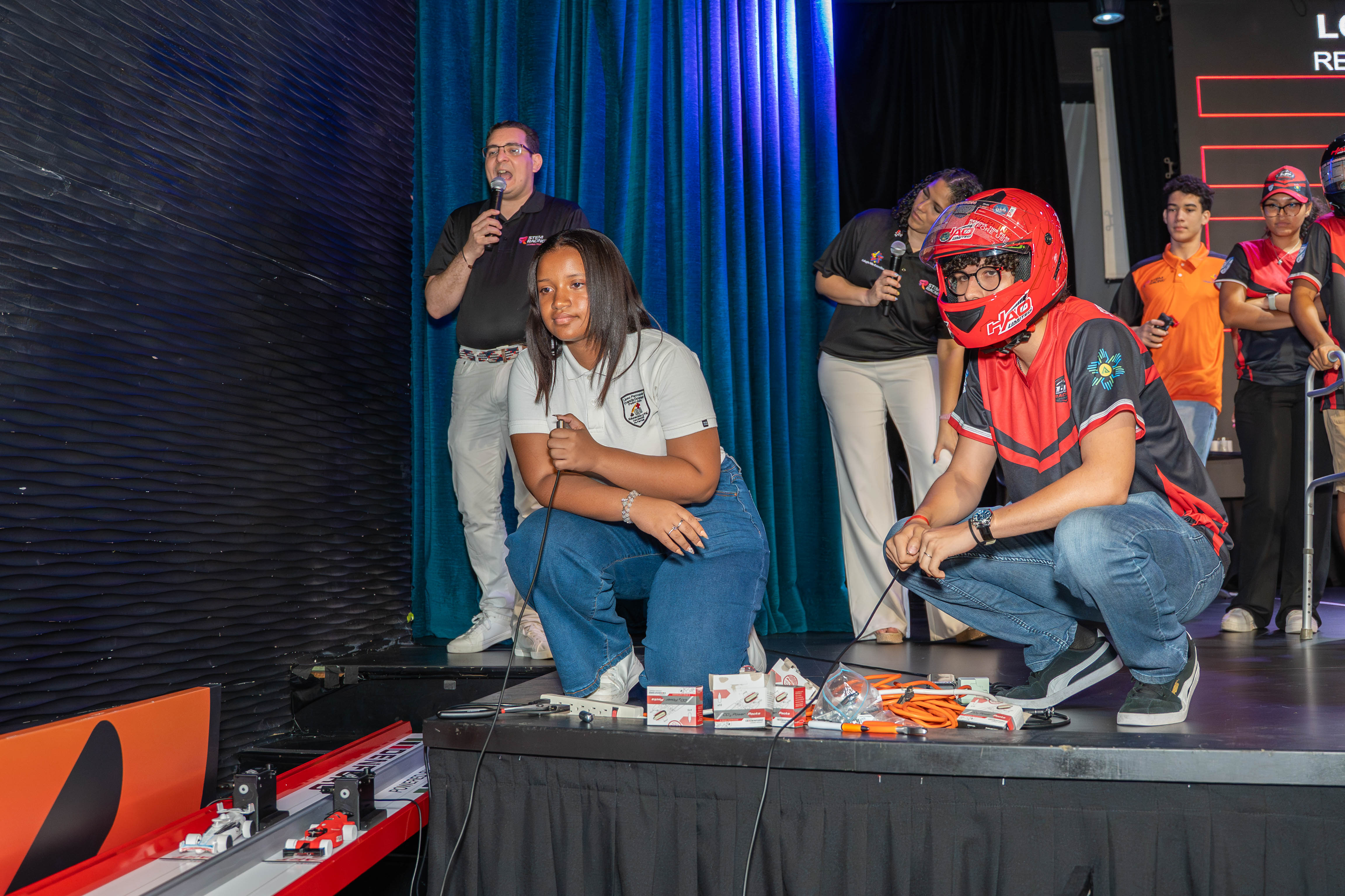 Momento destacado del evento STEM Racing RD